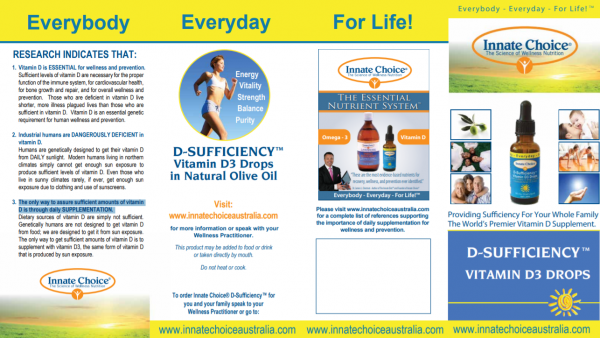 Vitamin D information brochure
