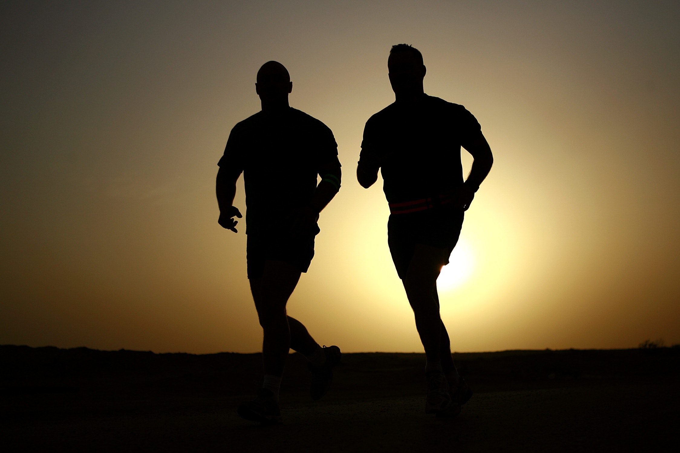 men running for exercise benefits